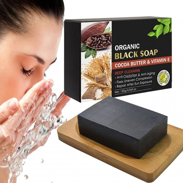 Мило чорне Organic Black Soap, 120 г