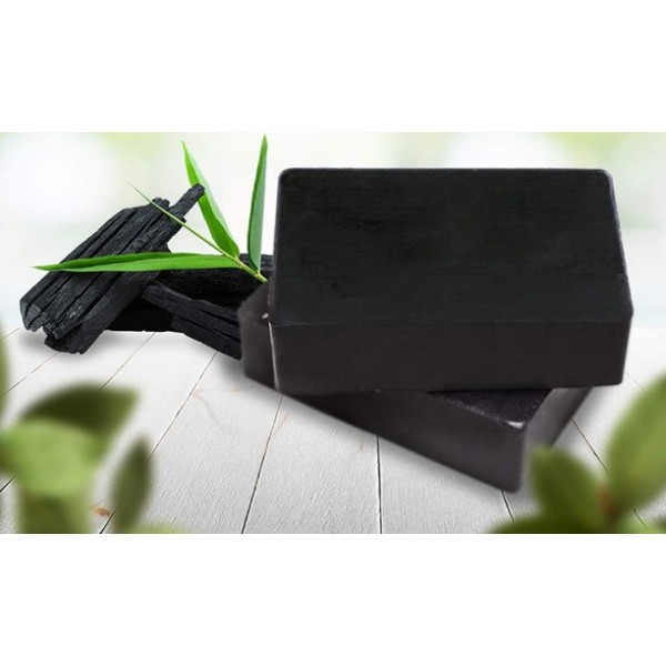 Мило чорне Organic Black Soap, з муцином равлика і бамбуковим вугіллям, 120 г