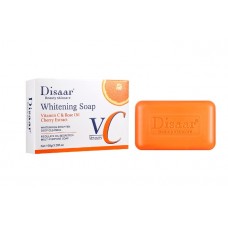 Мыло отбеливающее Disaar Whitening Soap, с витамином С и экстрактами вишни и шиповника, 100 г