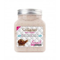 Скраб для тіла Collagen Snail Body Scrub Cream, з колагеном і муцином равлика, 500 мл 