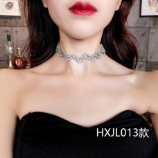 Чокер зі стразами "Зиг-Заг", чокер, 1 шт