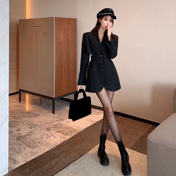 Колготи зі стразами, жіночі, чорні, 1 шт