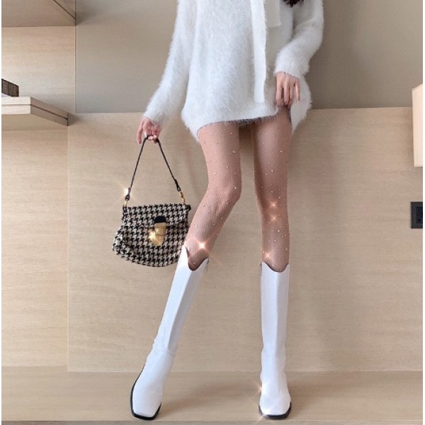 Колготи зі стразами, жіночі, чорні, 1 шт