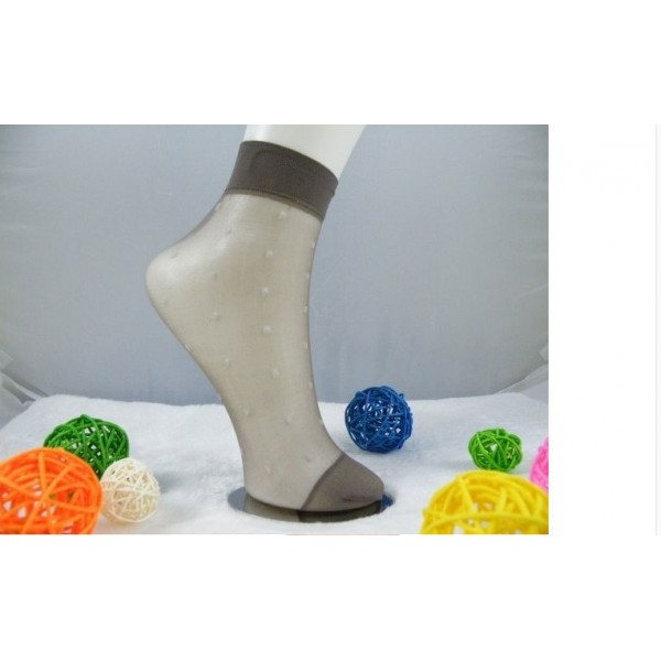 Шкарпетки короткі, жакардові, тонкі шкарпетки в горошок, різні кольори, 1 пара Шкарпетки короткі, жакардові, тонкі шкарпетки в горошок, різні кольори, 1 пара