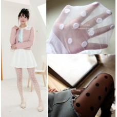 Колготи в горошок, ультратонкі, жіночі капронові колготки, розмір 36-39, два кольори