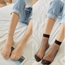 Шкарпетки капронові, ультратонкі, з резинкою, жіночі капронові шкарпетки, розмір 36-39, два кольори