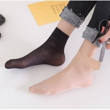 Шкарпетки капронові короткі, супереластичні, м'які короткі панчохи, розмір 36-39, два кольори  