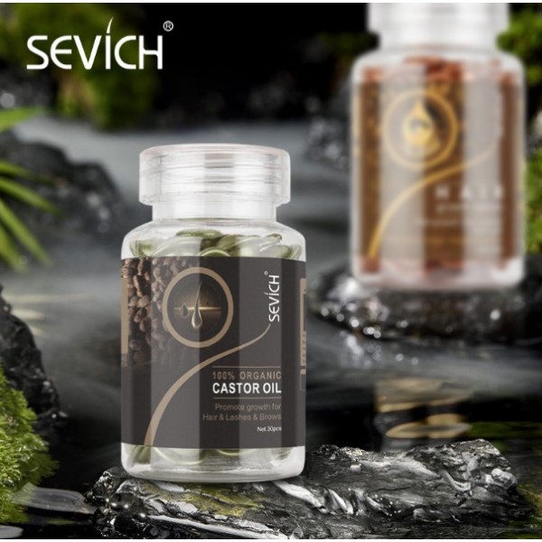 Капсули для росту волосся, вій та брів Sevich, 30 шт