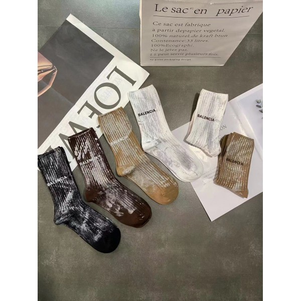 Шкарпетки унісекс середньої довжини, універсальні, повсякденні шкарпетки з бавовни, 5 видів 