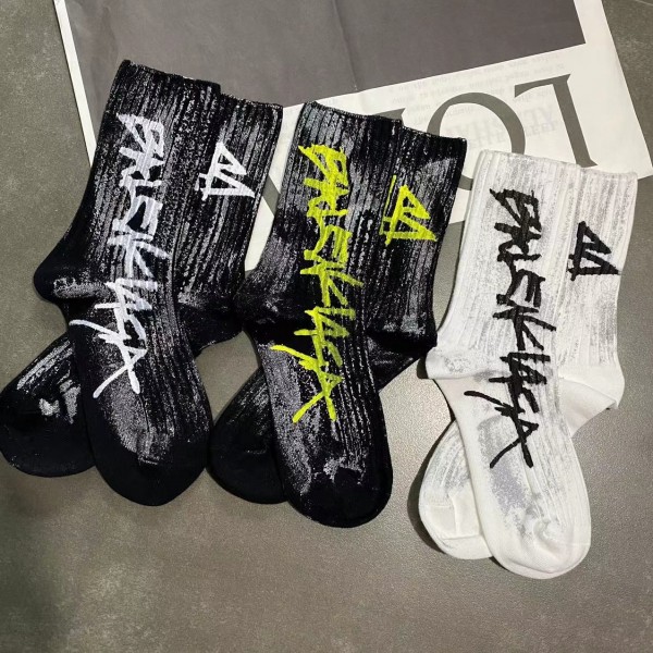 Шкарпетки повсякденні "Графіті", бавовна, універсальні шкарпетки, 7 видів