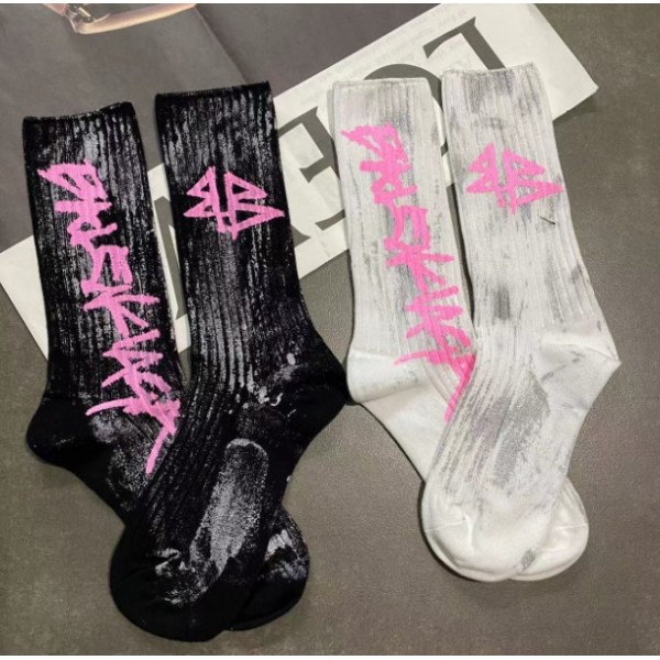 Шкарпетки повсякденні "Графіті", бавовна, універсальні шкарпетки, 7 видів