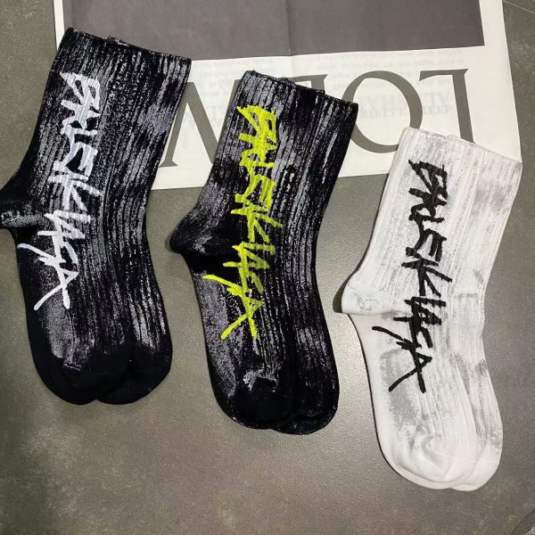 Шкарпетки повсякденні "Графіті", бавовна, універсальні шкарпетки, 7 видів