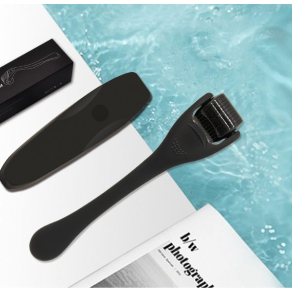 Мезоролер матовий чорний, титанові голки, 540 шт, матовий футляр, 0,5 мм