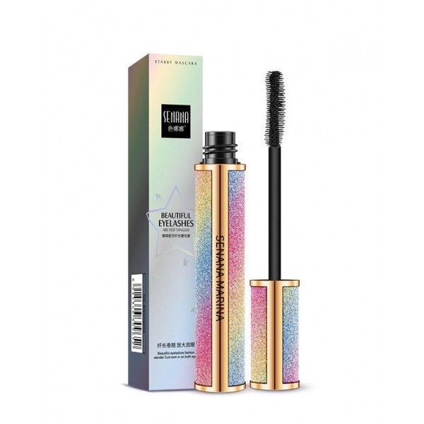 Туш для вій з ефектом 4D Senana Starry Sky Mascara, водостійка, чорна, 8 г 
