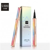 Подводка – фломастер для глаз Senana Marina Eyeliner Shine Starry Sky Persistent, водостойкая, черная, 0.8 мл