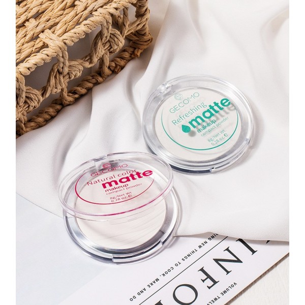 Пудра матова напівпрозора Gecomo Matte Powder, компактна пудра для макіяжу, 4 кольори Пудра матова напівпрозора Gecomo Matte Powder, компактна пудра для макіяжу, 4 кольори