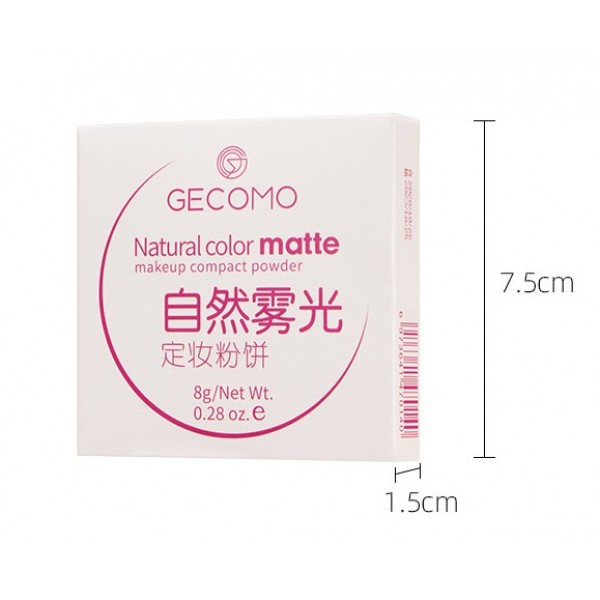 Пудра матова напівпрозора Gecomo Matte Powder, компактна пудра для макіяжу, 4 кольори Пудра матова напівпрозора Gecomo Matte Powder, компактна пудра для макіяжу, 4 кольори