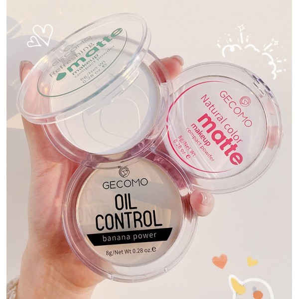 Пудра матова напівпрозора Gecomo Matte Powder, компактна пудра для макіяжу, 4 кольори Пудра матова напівпрозора Gecomo Matte Powder, компактна пудра для макіяжу, 4 кольори
