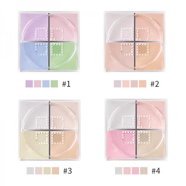 Пудра розсипна Hanru, водостійка, масляна пудра для обличчя, 4 кольори