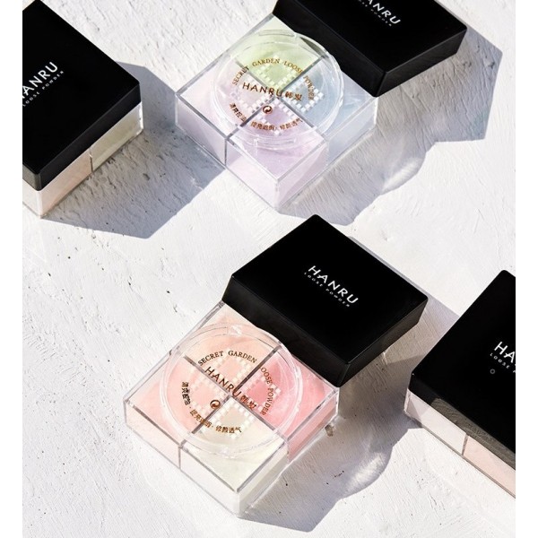 Пудра розсипна Hanru, водостійка, масляна пудра для обличчя, 4 кольори