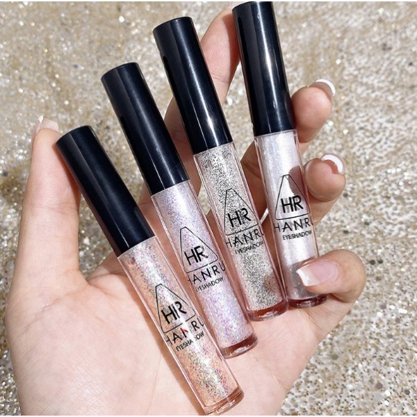 Тіні перламутрові для повік Hanru Eyeshadow, рідкі блискучі тіні для очей, 4 види