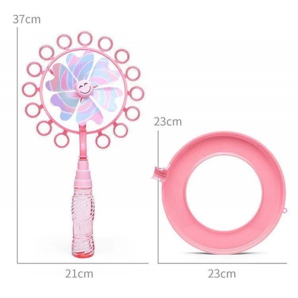 Генератор мильних бульбашок Round Bubble Wand, у вигляді вітряка, 2 кольори