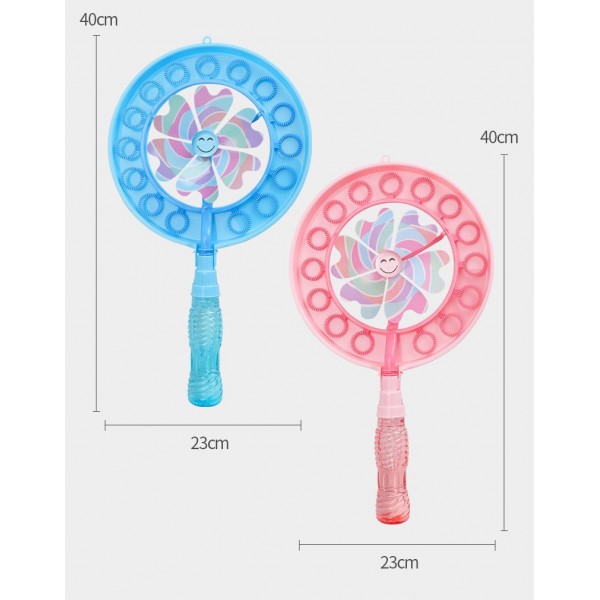 Генератор мильних бульбашок Round Bubble Wand, у вигляді вітряка, 2 кольори