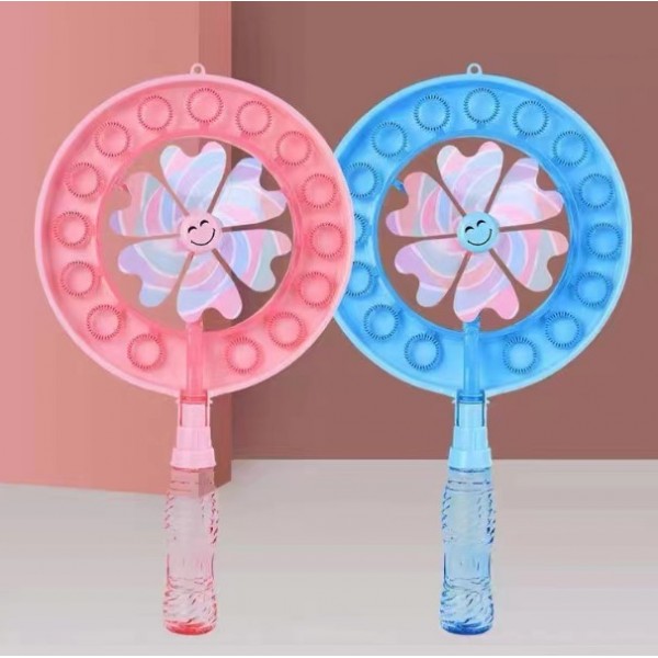 Генератор мильних бульбашок Round Bubble Wand, у вигляді вітряка, 2 кольори