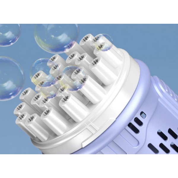 Пістолет бульбашковий Angel Bubble Gun, дитячий генератор мильних бульбашок, 23 отвори, 2 кольори