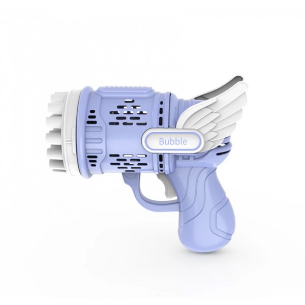 Пістолет бульбашковий Angel Bubble Gun, дитячий генератор мильних бульбашок, 23 отвори, 2 кольори