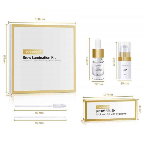 Набір для ламінування та фіксації брів Ibcccndc Brow Lamination Luxury Kit, 18 предметів Набір для ламінування та фіксації брів Ibcccndc Brow Lamination Luxury Kit, 18 предметів