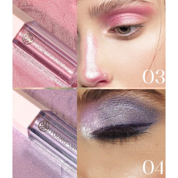 Тіні кольорові для повік Young Vision Liquid Eyeshadow, 12 кольорів  