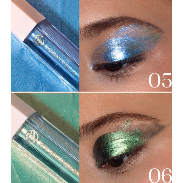 Тіні кольорові для повік Young Vision Liquid Eyeshadow, 12 кольорів  