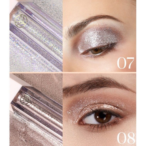 Тіні кольорові для повік Young Vision Liquid Eyeshadow, 12 кольорів  