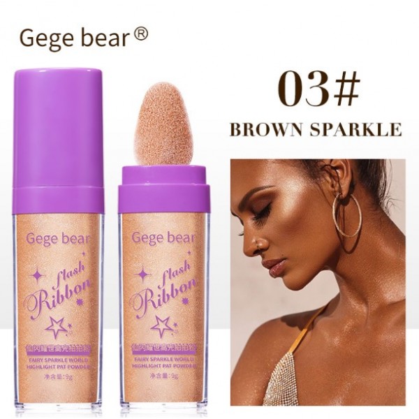 Хайлайтер для обличчя Gege bear Flash Ribbon, три кольори Хайлайтер для обличчя Gege bear Flash Ribbon, три кольори