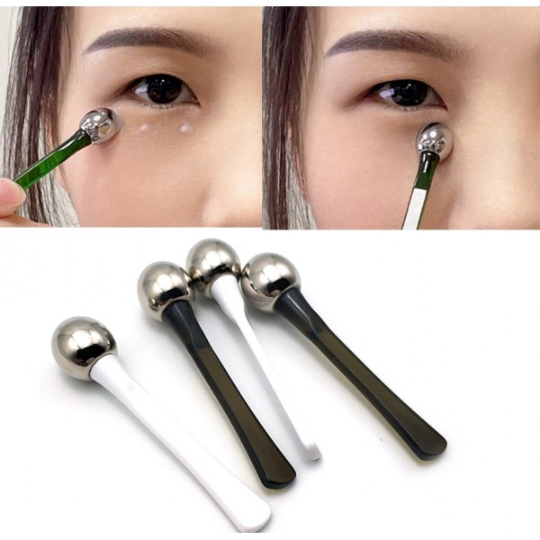 Масажна палочка для очей, з металевою кулькою, аплікатор для крему навколо очей, 1,2х5,7 см