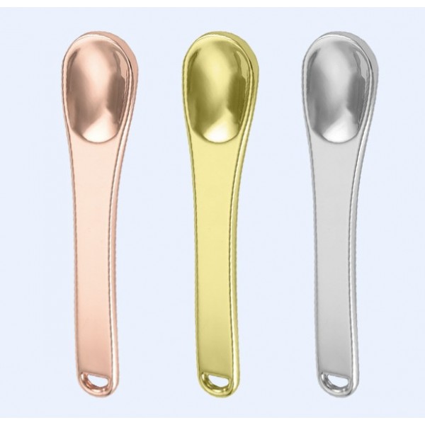 Масажна ложечка для шкіри навколо очей, металевий косметичний міні-шпатель для крему, 3 кольори