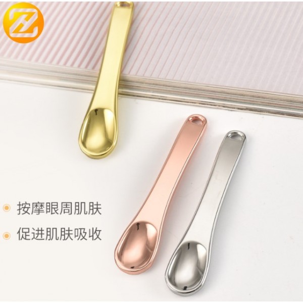 Масажна ложечка для шкіри навколо очей, металевий косметичний міні-шпатель для крему, 3 кольори