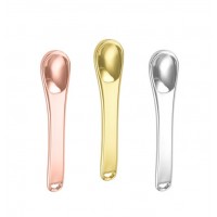 Масажна ложечка для шкіри навколо очей, металевий косметичний міні-шпатель для крему, 3 кольори