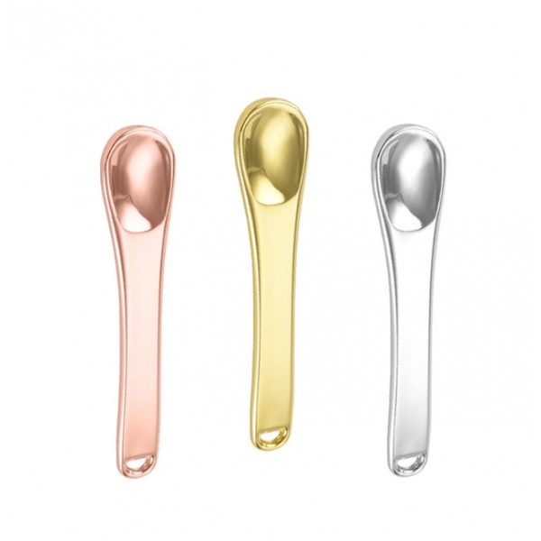 Масажна ложечка для шкіри навколо очей, металевий косметичний міні-шпатель для крему, 3 кольори
