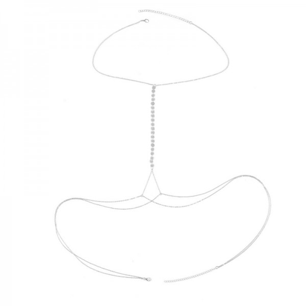 Ланцюжок на талію та шию "Summer", золото та срібло 