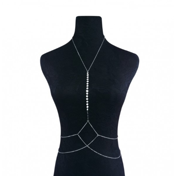 Ланцюжок на талію та шию "Summer", золото та срібло 