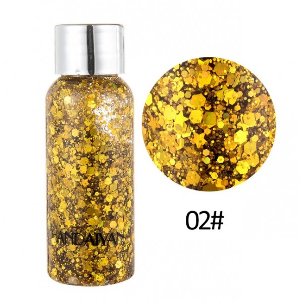 Глітер рідкий для обличчя та тіла Handaiyan Glitter Body Gel, різні кольори, 30 г Глітер рідкий для обличчя та тіла Handaiyan Glitter Body Gel, різні кольори, 30 г