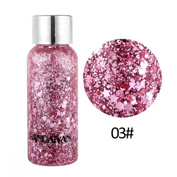 Глітер рідкий для обличчя та тіла Handaiyan Glitter Body Gel, різні кольори, 30 г Глітер рідкий для обличчя та тіла Handaiyan Glitter Body Gel, різні кольори, 30 г
