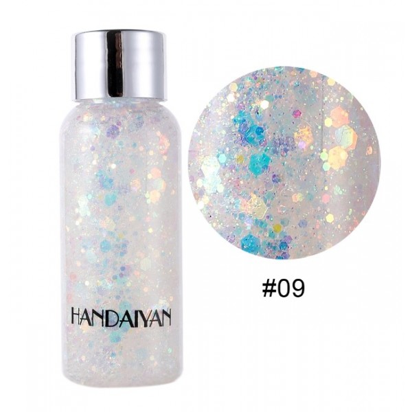 Глітер рідкий для обличчя та тіла Handaiyan Glitter Body Gel, різні кольори, 30 г Глітер рідкий для обличчя та тіла Handaiyan Glitter Body Gel, різні кольори, 30 г