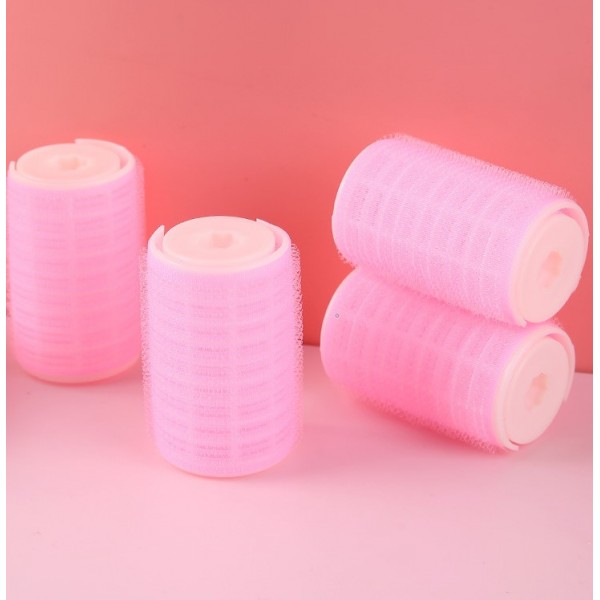 Бігуді м'які для волосся, рожеві, комплект бігудів, 4 шт