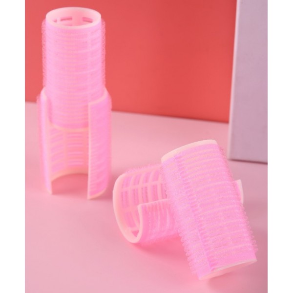 Бігуді м'які для волосся, рожеві, комплект бігудів, 4 шт