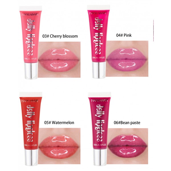 Блиск для губ Handaiyan Jelly Lip Gloss, зволожуючий прозорий блиск, 12 кольорів Блиск для губ Handaiyan Jelly Lip Gloss, зволожуючий прозорий блиск, 12 кольорів