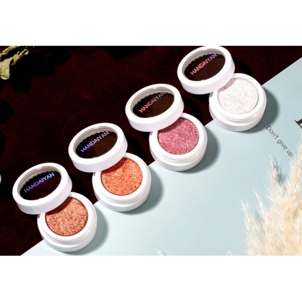 Тіні перламутрові для повік Handaiyan Metal & Chameleon Eye Shadow, тіні - хамелеон для очей, 12 кольорів