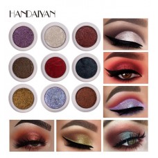 Тіні перламутрові для повік Handaiyan Metal & Chameleon Eye Shadow, тіні - хамелеон для очей, 12 кольорів